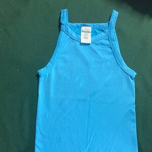 No Boundaries Girls' Turquoise Blue Tank Top